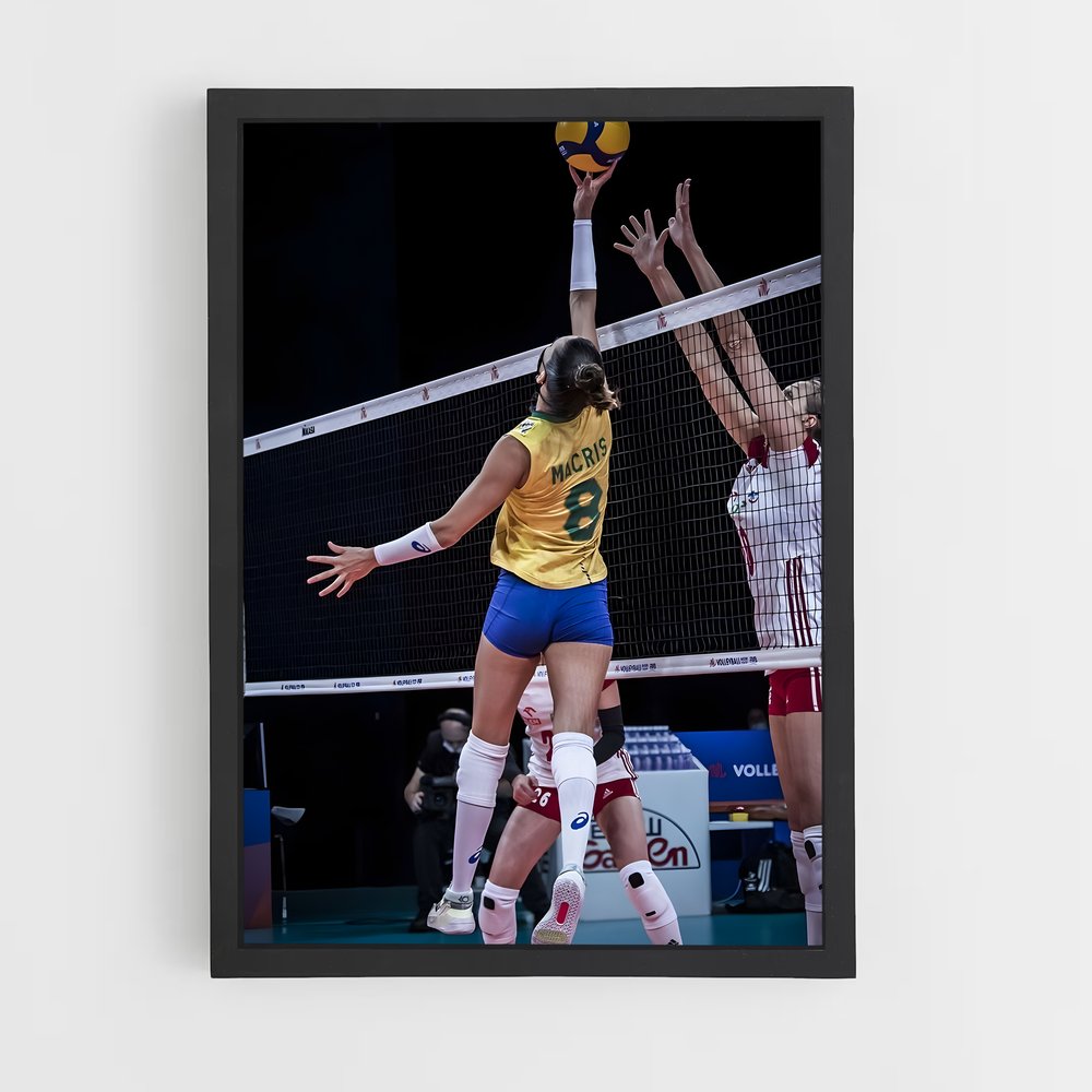 Poster Brazil National – affiche Volleyball (vue 2)